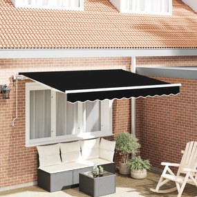 vidaXL Σκηνίτσα Αναδιπλούμενη Μαύρο 350 x 200 cm
