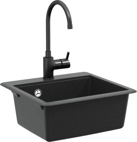 vidaXL Σιντρινο Μαύρο 470 x 440 mm Γρανίτης