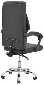 Καρέκλα γραφείου διευθυντή Glorin μαύρο pu 60x68x128εκ 60x60x128 εκ.