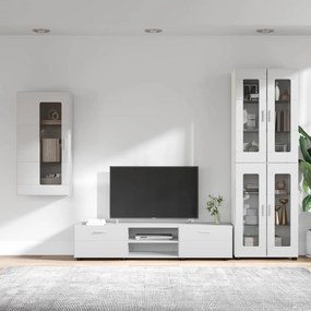 vidaXL Σετ επίπλου τηλεόρασης FLORIN 3 pcs Λευκό Επεξεργασμένο ξύλο