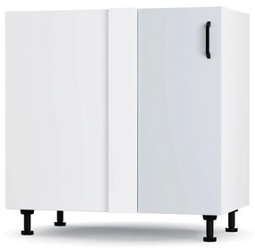 Modest Κάτω Γωνιακό Ντουλάπι Γκρι 80x48x82 εκ