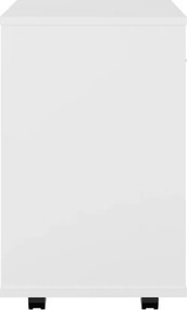vidaXL Ντουλάπι Τροχήλατο Λευκό 46 x 36 x 59 εκ. από Επεξ. Ξύλο