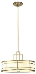 Κρεμαστό Φωτιστικό Οροφής 3xE27 Franklin Elstead Lighting-FE-FUSION-P-L-PNBR-Ορείχαλκος FE-FUSION-P-L-PNBR