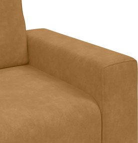 vidaXL Πολυθρόνα Καφέ Βελούδινη 100x77x82 εκ.
