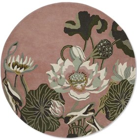 Χαλί Waterlily Dusty 038602 Round Dusty Rose Wedgwood 200X200cm Round