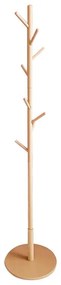 Coat stand Driko natural wood D38x174cm 38x38x174 εκ.