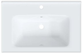 Νιπτήρας Μπάνιου Ορθογώνιος Λευκός 71 x 48 x 19,5 εκ. Κεραμικός - Λευκό
