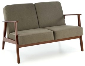 MILANO 2S sofa, olive CASTEL#39 / dark walnut DIOMMI-60-32131