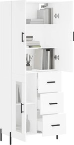 vidaXL Ντουλάπι Λευκό 69,5x34x180 εκ. από Επεξεργασμένο Ξύλο
