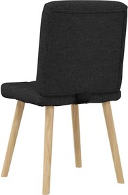 vidaXL Καρέκλες Τραπεζαρίας 2 τεμ. Μαύρες Υφασμάτινες