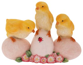 Πασχαλινό Διακοσμητικό Κοτοπουλάκια Σε Αυγά Polyresin 15x6x11,5εκ. iliadis 85411