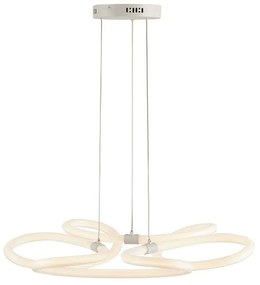 Φωτιστικό Οροφής Heaven LED-HEAVEN-S72 90W Led Φ75cm 150cm White Luce Ambiente Design Metal