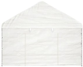 vidaXL Κιόσκι με Τέντα Λευκό 8,92 x 4,08 x 3,22 μ. από Πολυαιθυλένιο