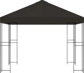 vidaXL Κιόσκι 3 x 3 m Ανθρακί Πολυεστέρας και Χάλυβας 190 gsm
