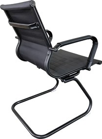 Καρέκλα γραφείου επισκέπτη Valter pakoworld pu μαύρο 55.5x48x88εκ