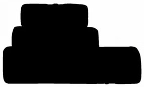 Makis Tselios Home Πετσέτα Προσώπου Dove2 Black 50X90cm 100% Cotton 550gsm