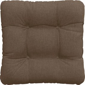 vidaXL Μαξιλάρια καθισμάτων 4 pcs Καφέ 40 x 40 x 12 εκ. ύφασμα