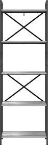 vidaXL Ράφι Βιβλίων 5 επιπέδων 56 x 34 x 171 εκ Επεξεργασμένο Ξύλο
