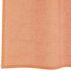 vidaXL Voile κουρτίνες με ροδέλες 2 τεμάχια Τερακότα