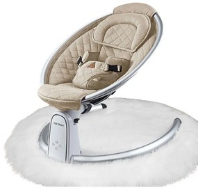 Relax Μωρού Με Κίνηση Και Μουσική E-243 68x63x61cm Beige Hot Mom Αλουμίνιο, Ύφασμα