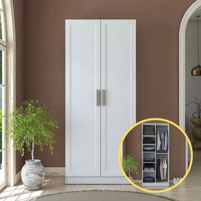Ντουλάπα Λευκό BROBRER 90x57.5x210