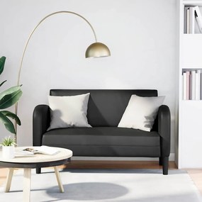 vidaXL καναπές Loveseat Μαύρο 110 cm Faux Leather