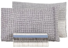 Μαξιλαροθήκες Sharp (Σετ 2τμχ) Beige-Brown Nima 52X72 100% Cotton