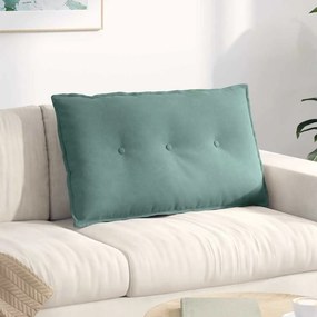 vidaXL Μαξιλάρι Πλάτης Θαλασσί 80 x 50 cm Υφασμάτινο Κορντουρά