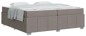 vidaXL Σκελετός Κρεβατιού με στρώμα Taupe 200 x 200 cm ύφασμα