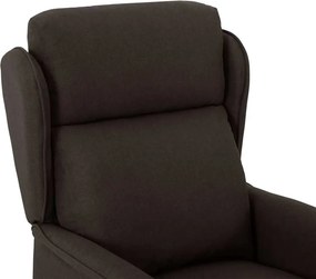 vidaXL Ανακλινόμενη πολυθρόνα Σκούρο Καφέ 66.5 x 94 x 101.5 εκ