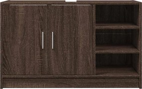 vidaXL Ντουλάπι Νιπτήρα Καφέ δρυς 90x29x55 εκ. Επεξεργασμένο Ξύλο