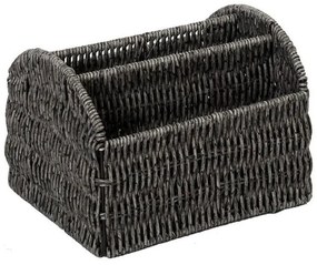 Καλάθι Με 3 Διαχωριστικά KOD214 19x16x13cm Grey Espiel Ψάθα