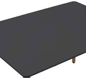 Τραπέζι Natali pakoworld επιφάνεια MDF μαύρο 120x80x75εκ