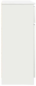 vidaXL Συρταριέρα με Συρτάρια Λευκή 71x35x84 εκ. από Επεξ. Ξύλο