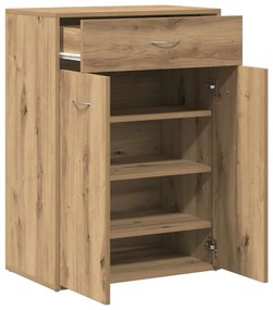 vidaXL Παπουτσοθήκη Αρτισιανή Δρυς 60x35x84 εκ. Επεξεργασμένο Ξύλο