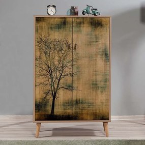 Παπουτσοθήκη ντουλάπι Soho μελαμίνη sonoma 80x36x127εκ