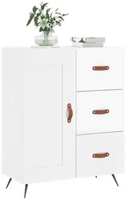 vidaXL Ντουλάπι Γυαλιστερό Λευκό 69,5x34x90 εκ. Επεξεργασμένο Ξύλο