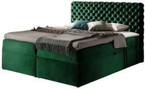 Επενδυμένο κρεβάτι Chesterfield-Prasino-160 x 200 εκ. - 210.00Χ166.00Χ122.00cm