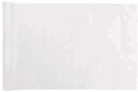 vidaXL Περίφραξη Μπαλκονιού Προστατευτική Λευκή 500x120 εκ. από PVC