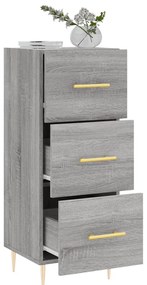 vidaXL Ντουλάπι Γκρι Sonoma 34,5x34x90 εκ. από Επεξεργασμένο Ξύλο