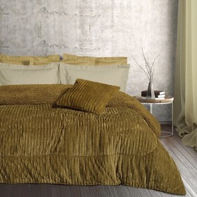 Κουβερτοπάπλωμα Sherpa 1180 Olive Das Home Υπέρδιπλo 220x240cm Πολυέστερ