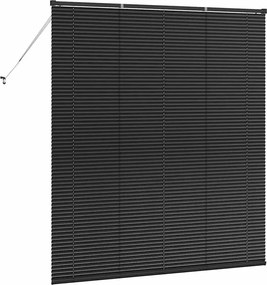 vidaXL Βενετσιάνικες Ρόδες Μαύρο 175 x 155 εκ Αλουμίνιο