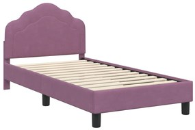 vidaXL Κρεβάτι Παιδικής Κρεβατοκάμαρας με Κεφαλάκι Μοβ 80 x 160 cm