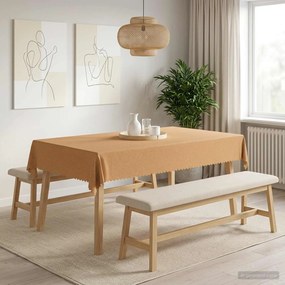 vidaXL Ύφασμα Τραπέζης Μπεζ 140 x 200 cm Ορθογώνιος