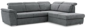 Γωνιακός καναπές Κρεβάτι MILANOS, με αποθηκευτικό χώρο, σταχτί σκούρο 267x103x212cm-Δεξιά γωνία-BOG9852
