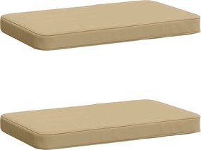 vidaXL Μαξιλάρια Πάγκου 2 Τεμαχίων VUGHT 2 pcs 100% Πολυεστέρας Μπεζ