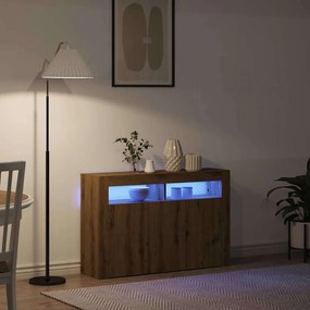 vidaXL Πλαϊνό γραφείο Artisan Oak 116 x 30 x 75 εκ. Επεξεργασμένο Ξύλο