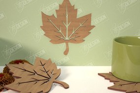 Intra απο ξύλο plywood Χρώμα wenge 3mm-4mm πάχος - Φθινοπωρινό φύλλο | Φθινοπωρινά Σύμβολα | Φθινοπωρινή σεζόν Δίασταση 30x20 cm INTRAFABR-71788088