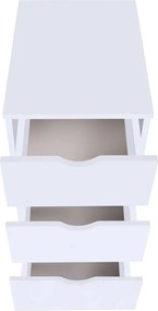 vidaXL Συρταριέρα Λευκή 33 x 45 x 60 εκ.