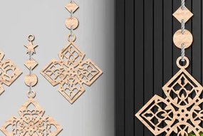 Intra απο ξύλο plywood 3mm-4mm πάχος – Ξύλινος Κρεμαστός τοίχος Τέχνη με Δίασταση  20x20 cm INTRAFABR-93850451